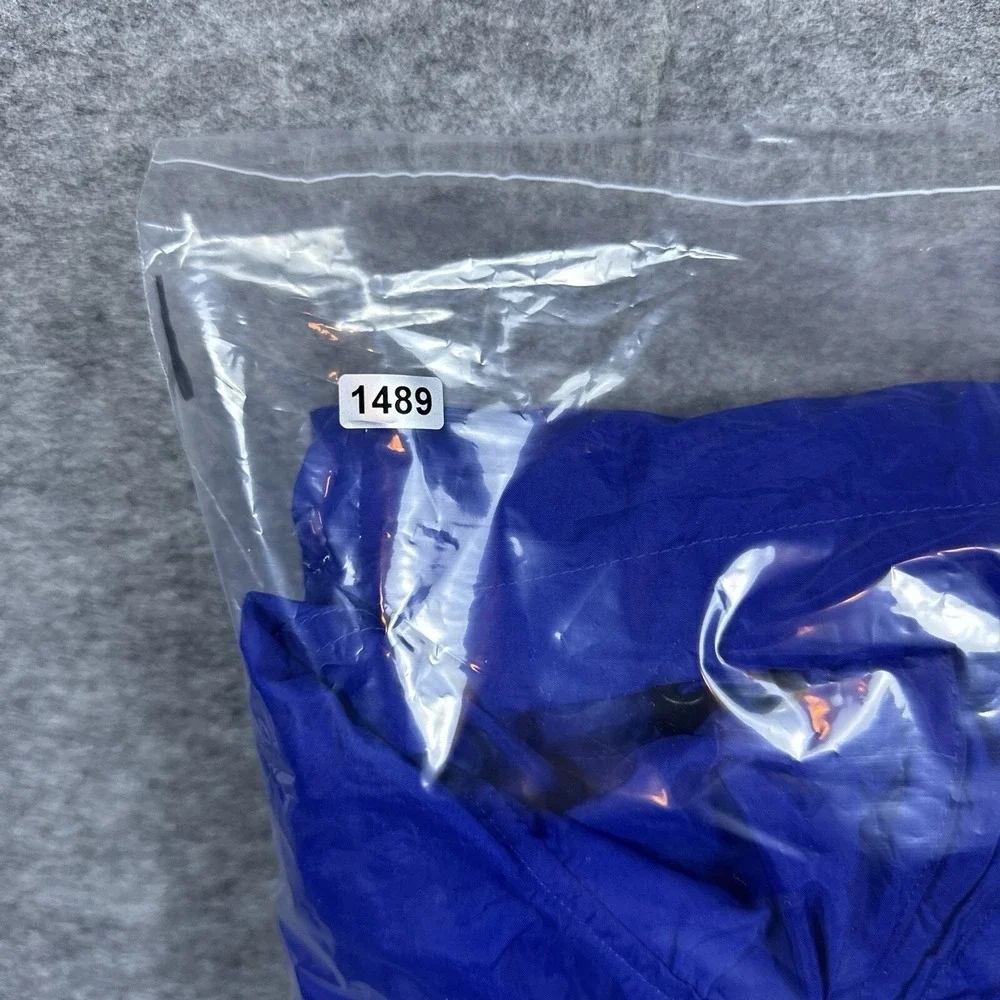 VTG Columbia Windbreaker Mens XL Blue Green 1/2 Zip Pullover Jacket Packable - Picture 13 of 13